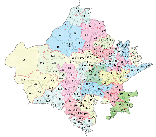 Rajasthan Vidhan Sabha Constituencies