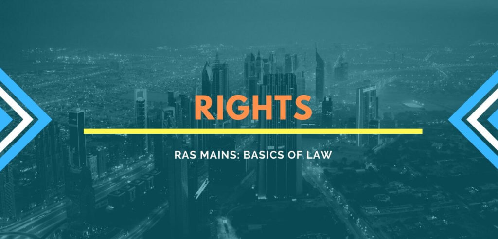 RAS Mains Law Concept of Rights