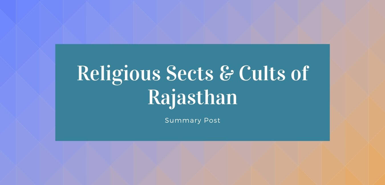 Religious Sects & Cults in Rajasthan