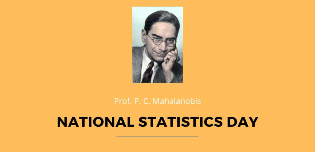 Prof P C Mahalanobis National Statistics Day 2020 | Theme