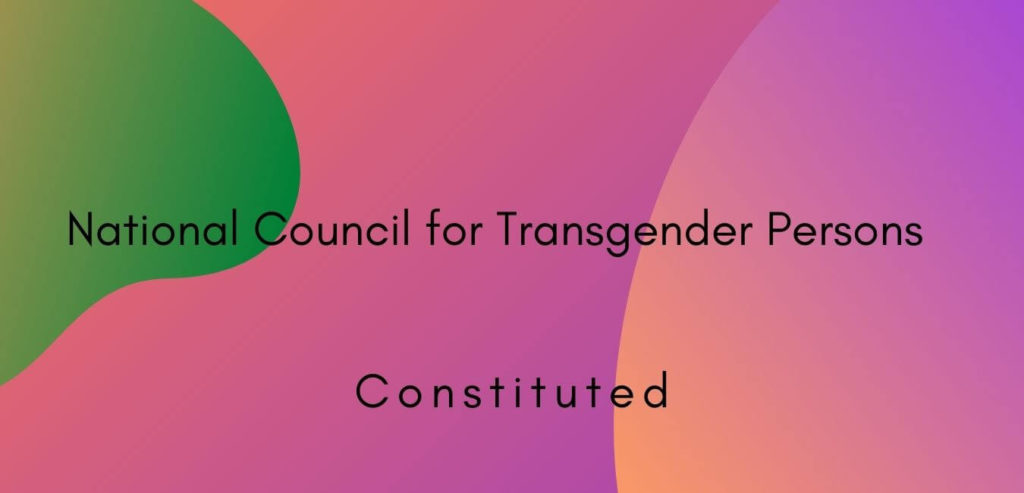 Central Government constitutes National Council for Transgender Persons